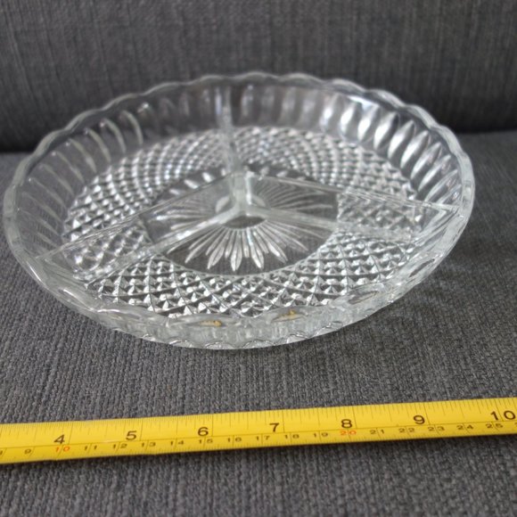 Glass Three Section Serving Dish - Picture 5 of 7